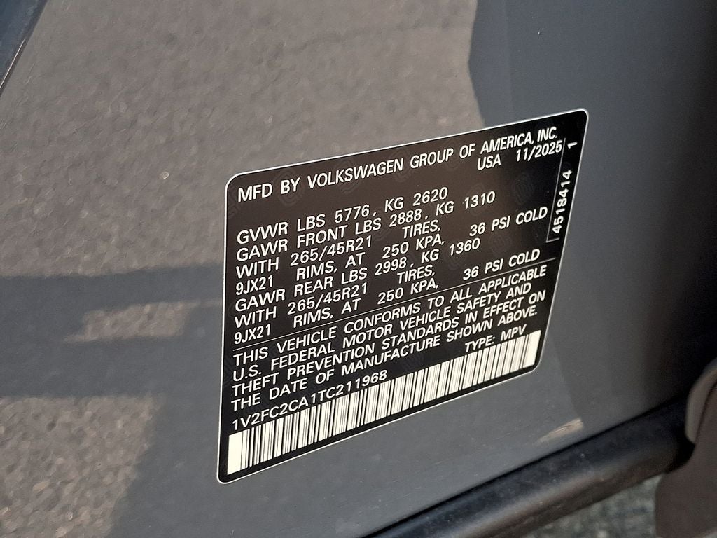 2026 Volkswagen Atlas Cross Sport 2.0T SEL Premium R-Line