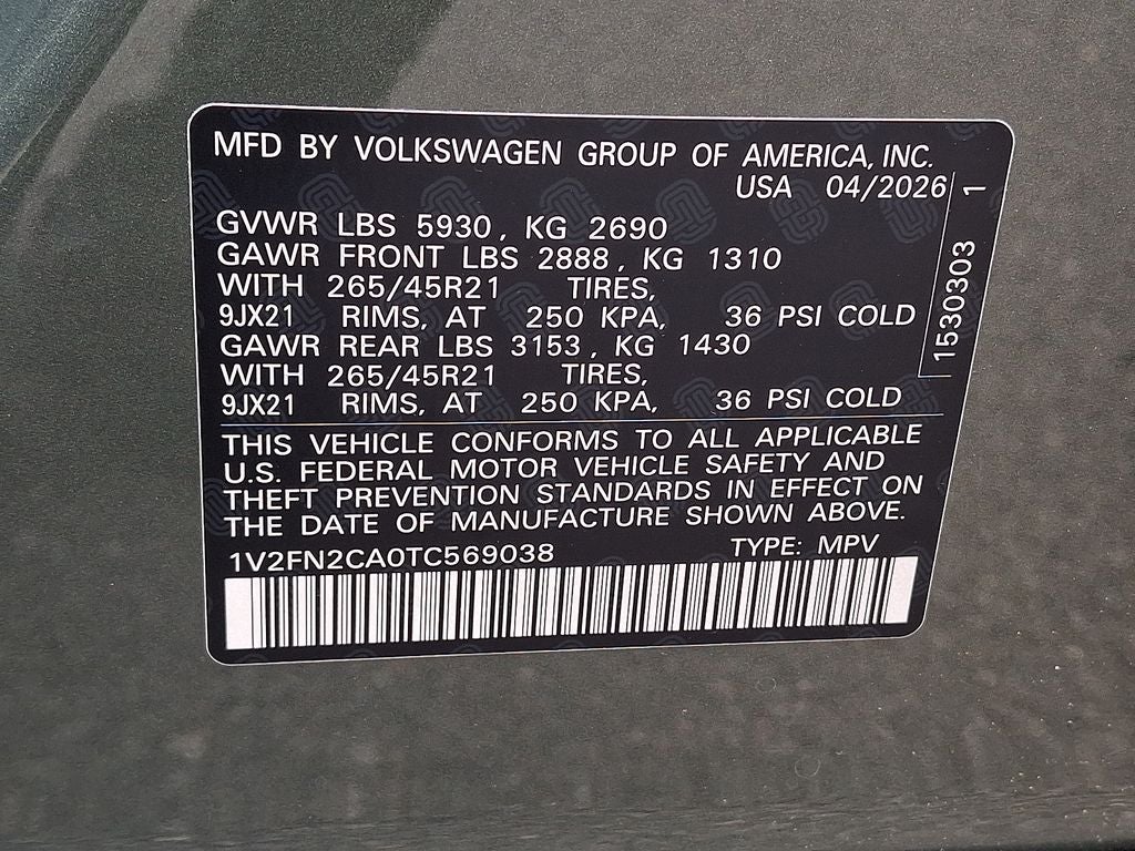 2026 Volkswagen Atlas 2.0T SEL Premium R-Line