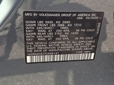 2026 Volkswagen Atlas 2.0T SEL Premium R-Line