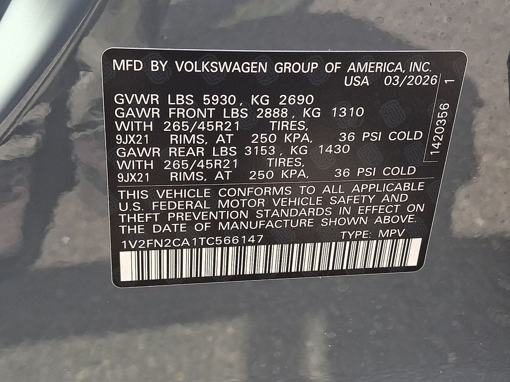 2026 Volkswagen Atlas 2.0T SEL Premium R-Line