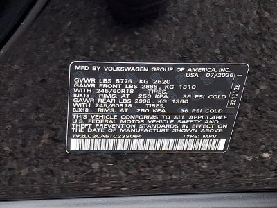 2026 Volkswagen Atlas Cross Sport SE