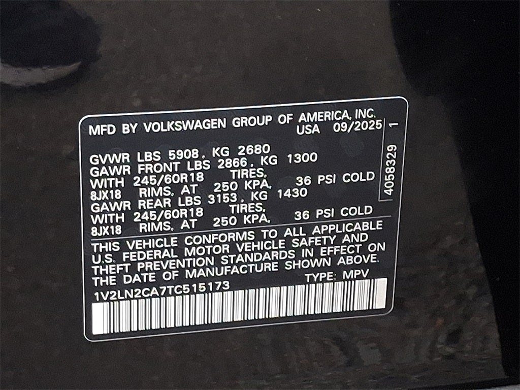 2026 Volkswagen Atlas 2.0T SE