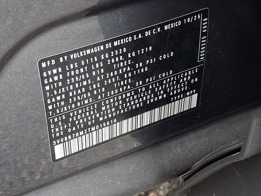 2026 Volkswagen Tiguan 2.0T S