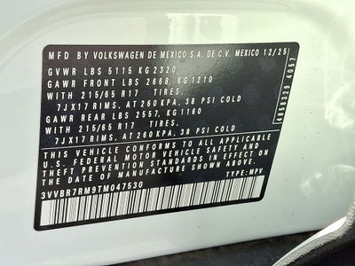 2026 Volkswagen Tiguan 2.0T S
