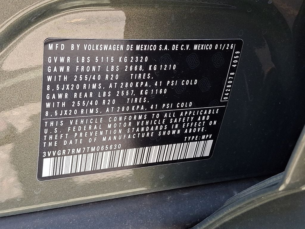 2026 Volkswagen Tiguan 2.0T SE R-Line Black