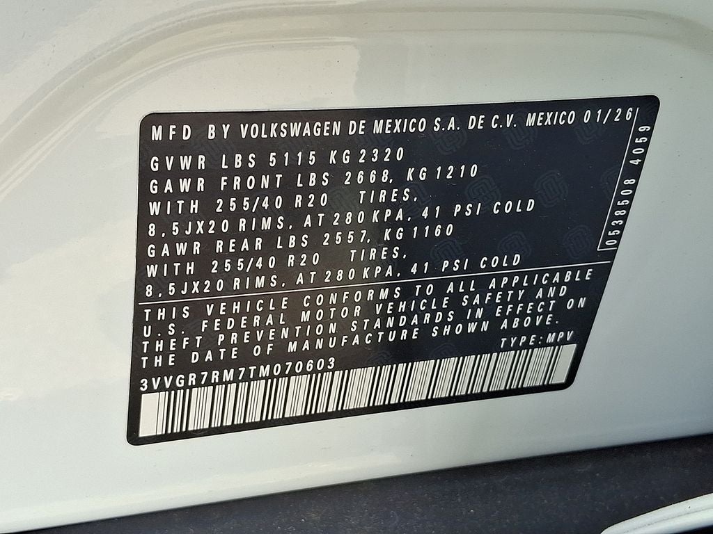 2026 Volkswagen Tiguan 2.0T SE R-Line Black