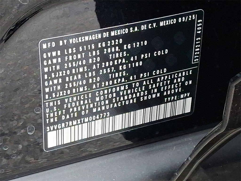 2026 Volkswagen Tiguan 2.0T SE R-Line Black