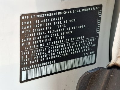 2022 Volkswagen Taos 1.5T SE