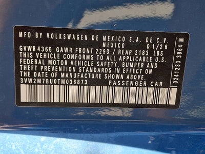 2026 Volkswagen Jetta GLI 2.0T Autobahn