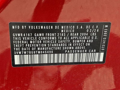 2026 Volkswagen Jetta 1.5T SE