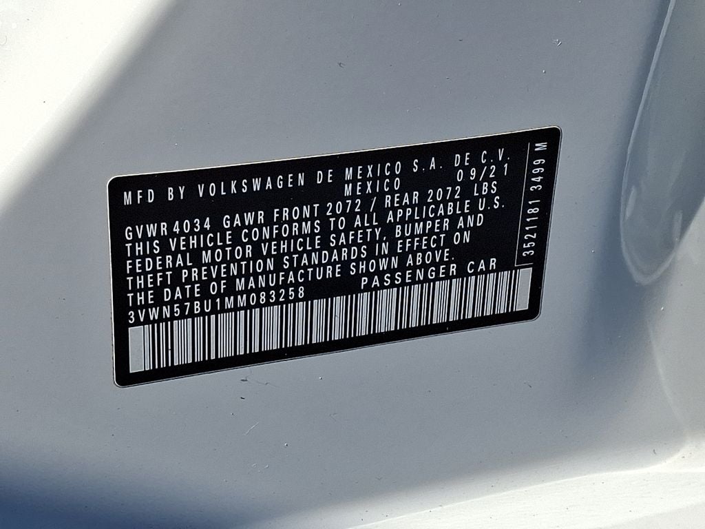 2021 Volkswagen Jetta 1.4T S