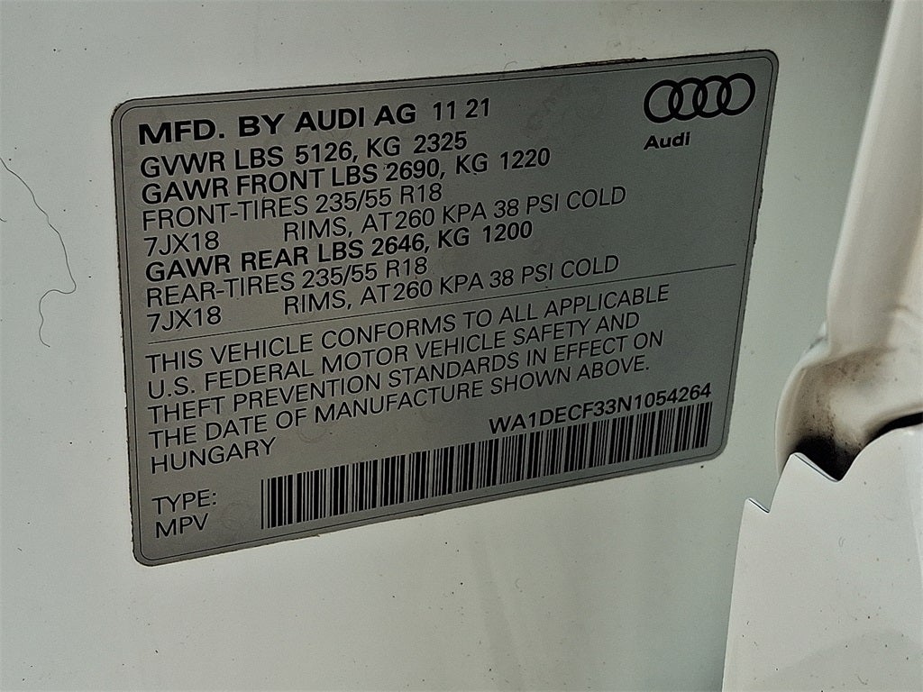 2022 Audi Q3 Premium S Line quattro