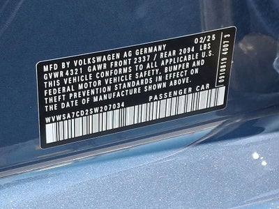 2025 Volkswagen Golf GTI 2.0T SE