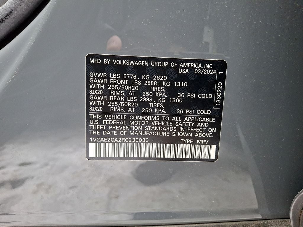 2024 Volkswagen Atlas Cross Sport 2.0T SEL R-Line