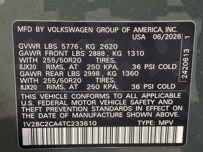 2026 Volkswagen Atlas Cross Sport 2.0T SEL