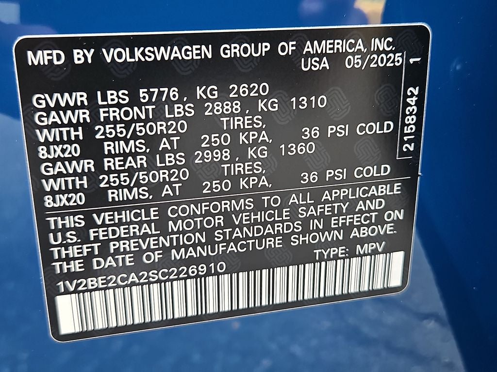 2025 Volkswagen Atlas Cross Sport 2.0T SEL