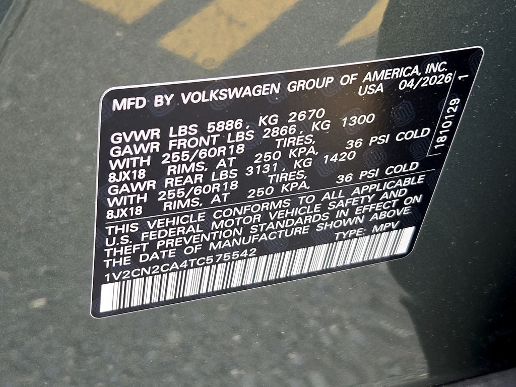 2026 Volkswagen Atlas 2.0T Peak Edition