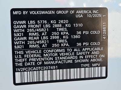 2026 Volkswagen Atlas Cross Sport SEL Premium R-Line