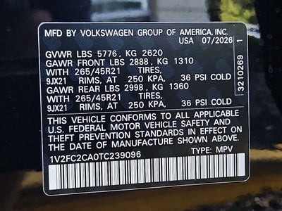 2026 Volkswagen Atlas Cross Sport 2.0T SEL Premium R-Line