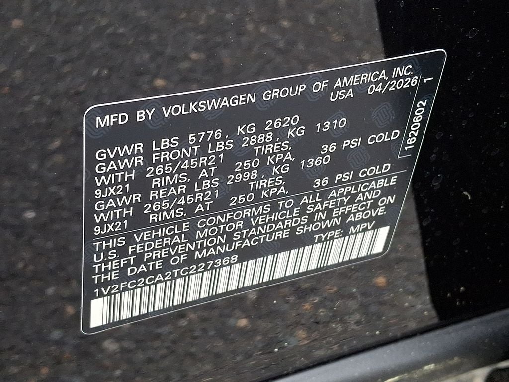 2026 Volkswagen Atlas Cross Sport 2.0T SEL Premium R-Line