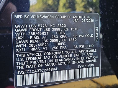 2026 Volkswagen Atlas Cross Sport 2.0T SEL Premium R-Line