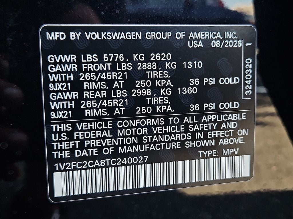 2026 Volkswagen Atlas Cross Sport 2.0T SEL Premium R-Line