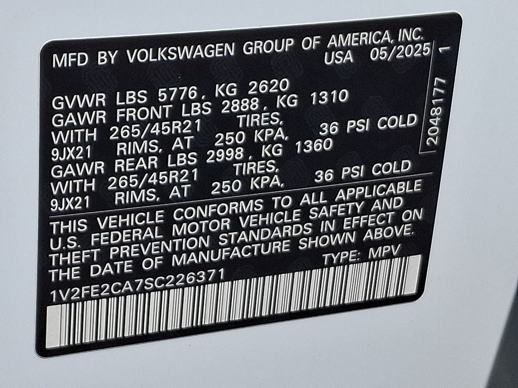 2025 Volkswagen Atlas Cross Sport 2.0T SEL Premium R-Line