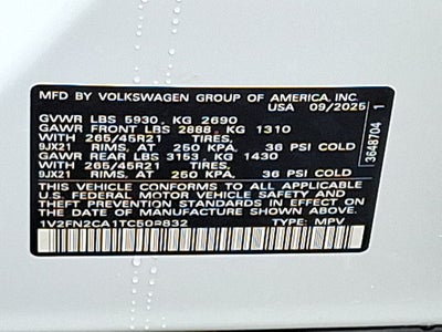 2026 Volkswagen Atlas 2.0T SEL Premium R-Line