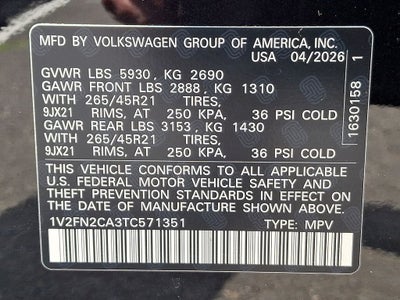 2026 Volkswagen Atlas 2.0T SEL Premium R-Line