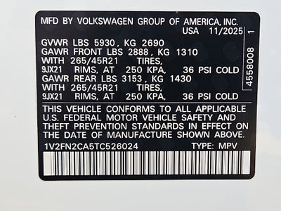 2026 Volkswagen Atlas SEL Premium R-Line