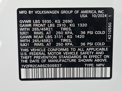 2025 Volkswagen Atlas 2.0T SEL Premium R-Line