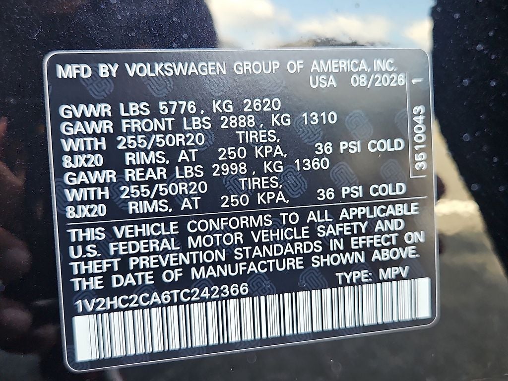 2026 Volkswagen Atlas Cross Sport 2.0T SE w/Technology