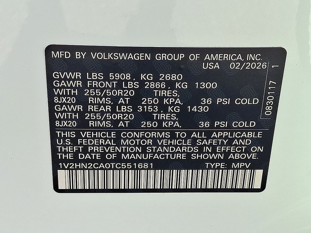 2026 Volkswagen Atlas 2.0T SE w/Technology