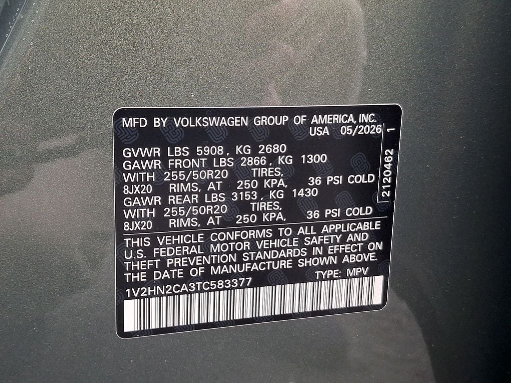 2026 Volkswagen Atlas 2.0T SE w/Technology