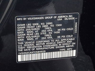 2026 Volkswagen Atlas 2.0T SE w/Technology