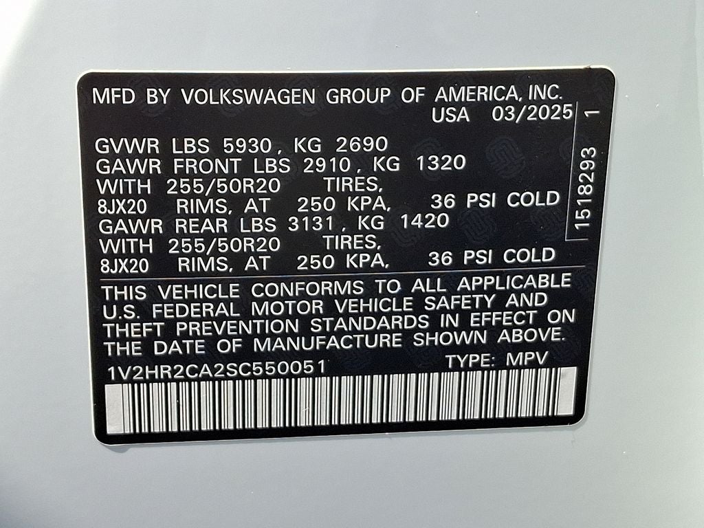 2025 Volkswagen Atlas 2.0T SE w/Technology