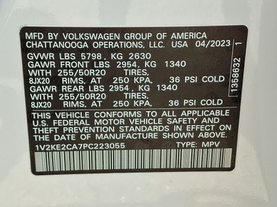 2023 Volkswagen Atlas Cross Sport 3.6L V6 SE w/Technology