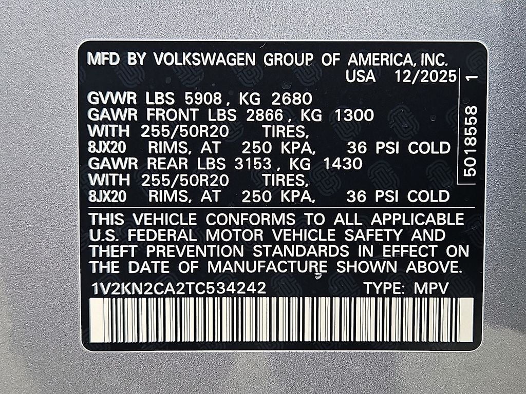 2026 Volkswagen Atlas 2.0T SE w/Technology