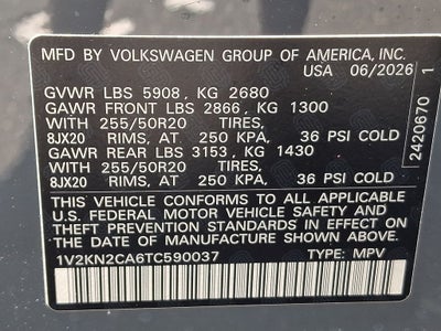 2026 Volkswagen Atlas 2.0T SE w/Technology