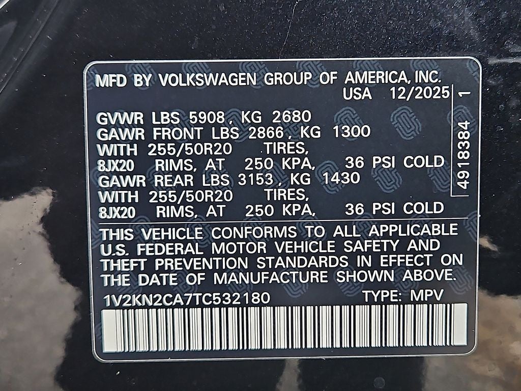 2026 Volkswagen Atlas 2.0T SE w/Technology