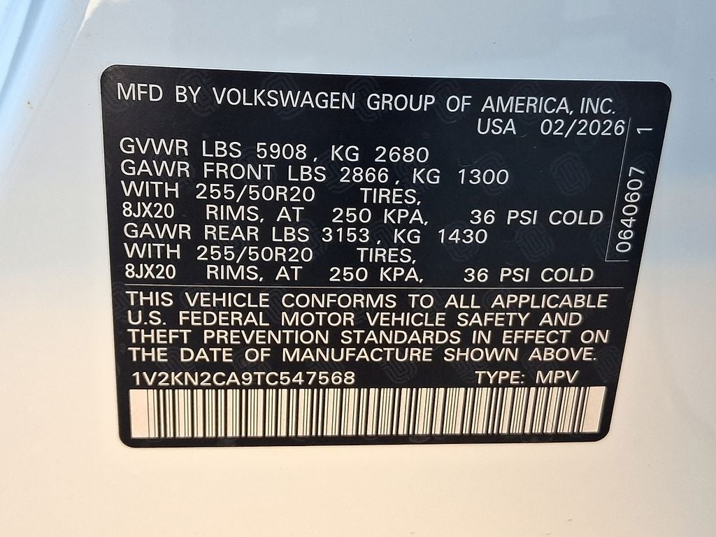 2026 Volkswagen Atlas 2.0T SE w/Technology