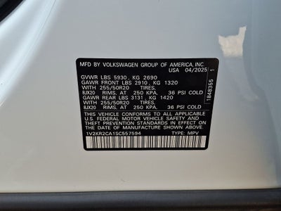 2025 Volkswagen Atlas 2.0T SE w/Technology