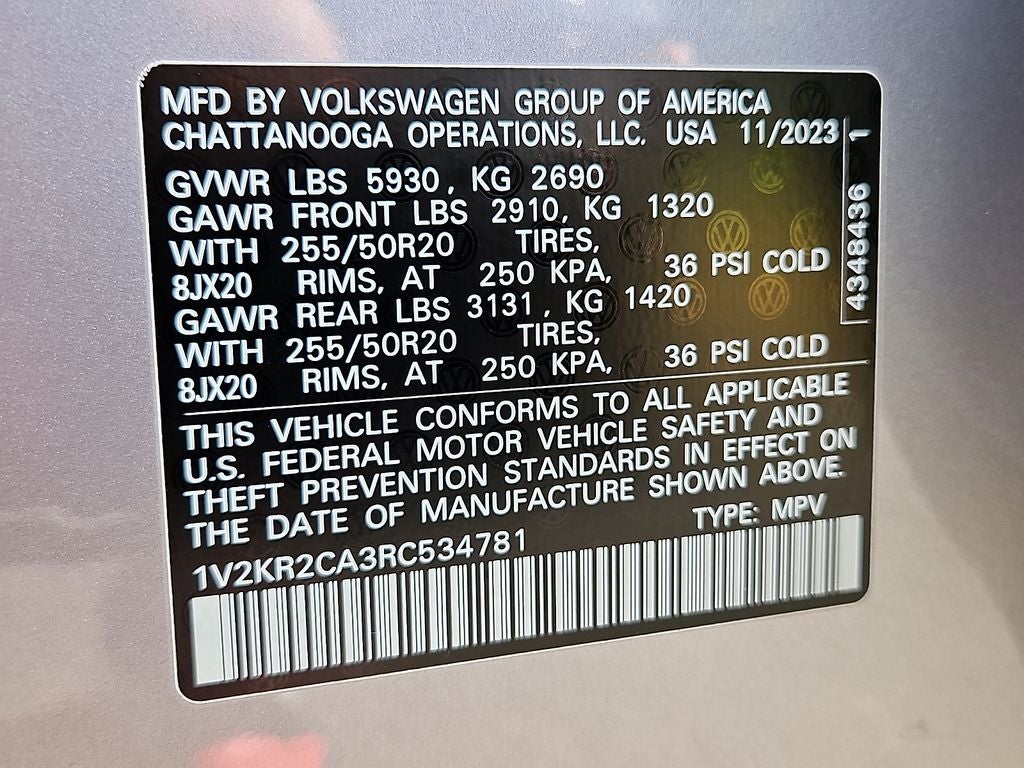 2024 Volkswagen Atlas 2.0T SE w/Technology