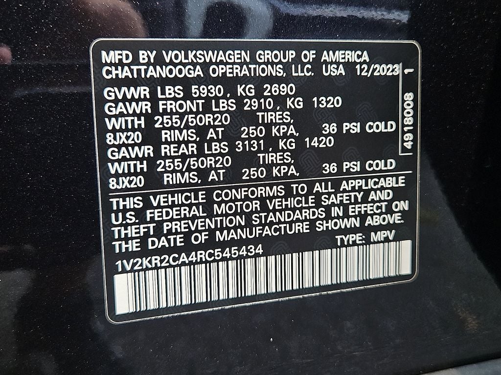 2024 Volkswagen Atlas 2.0T SE w/Technology