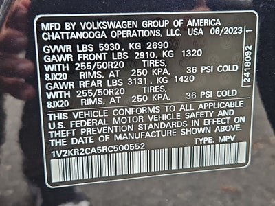 2024 Volkswagen Atlas 2.0T SE w/Technology