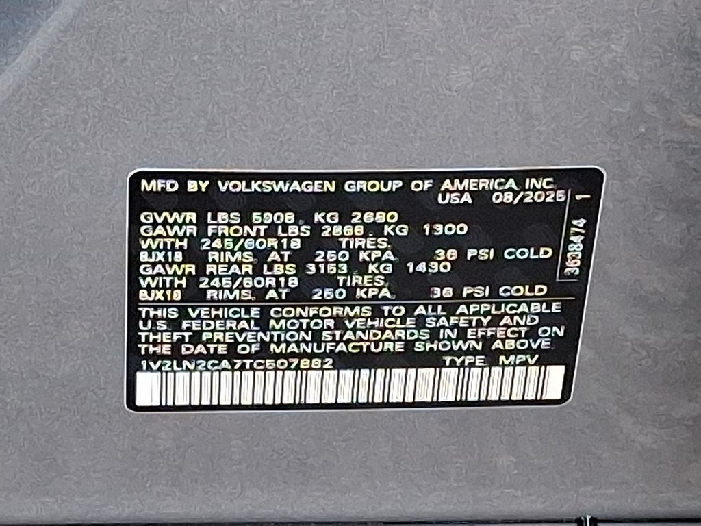 2026 Volkswagen Atlas 2.0T SE