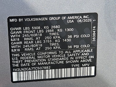 2026 Volkswagen Atlas SE