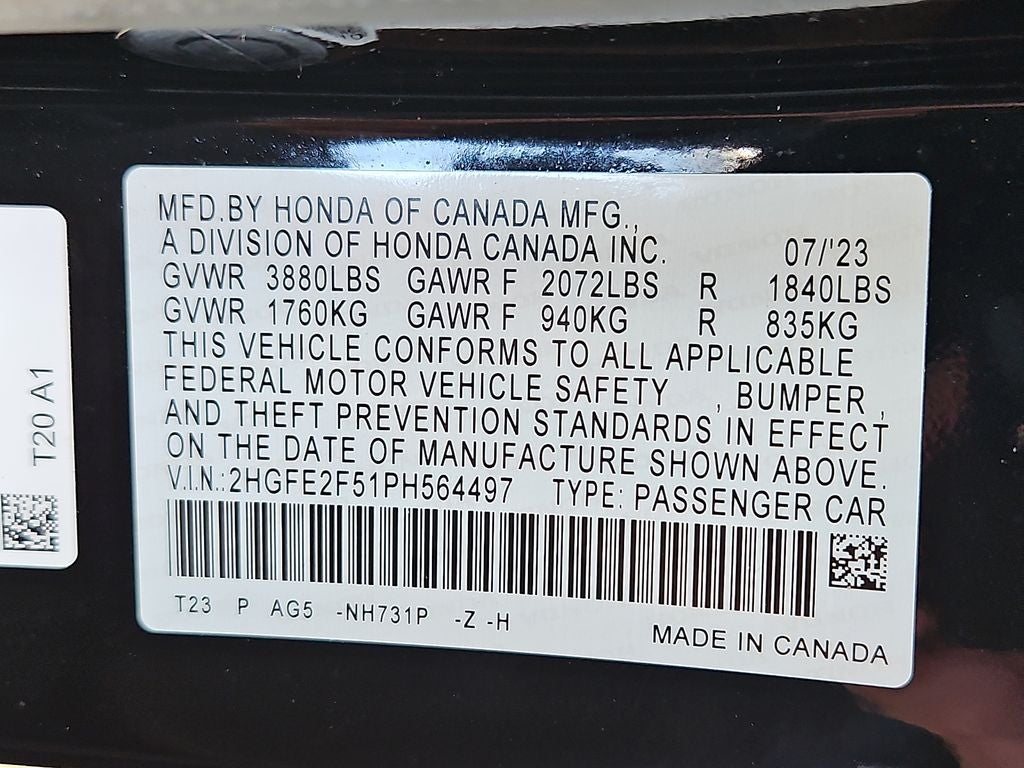 2023 Honda Civic Sport