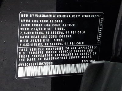 2025 Volkswagen Taos 1.5T S