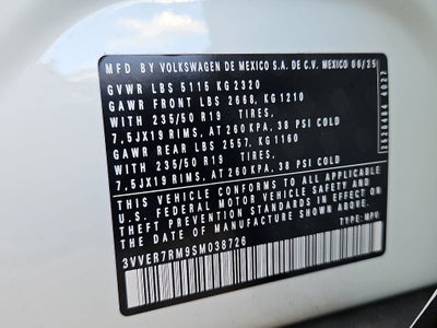 2025 Volkswagen Tiguan 2.0T SE